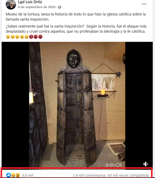 Dario_Madrid_F's tweet photo. Un tipo se mete en uno de esos Museos de la Tortura o de la Inquisición para guiris y desinformados que existen en Toledo, Granada o Santillana del Mar y se cree a pies juntillas que la "Doncella de Hierro" existió. Otros 60.000 crédulos le dan a me gusta. (Sigue) https://t.co/mGxTv2cZjd