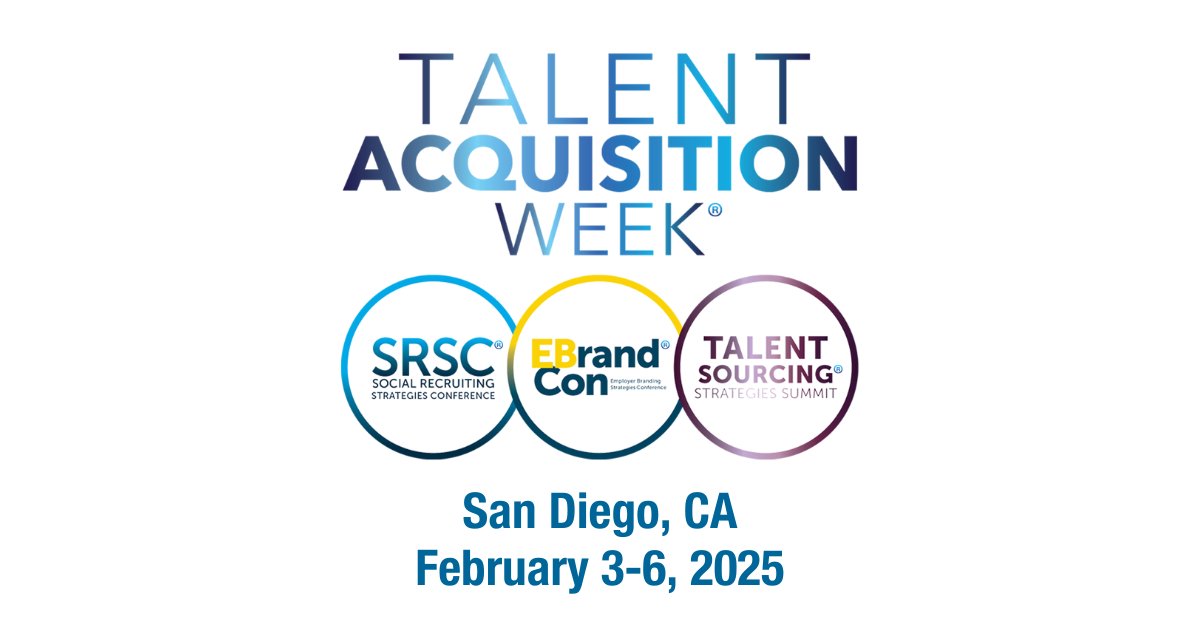 Registration Reminder: Secure your spot to #TA_Week San Diego 2025 before early bird pricing expires tomorrow 11/22! Register: hubs.ly/Q02YLcnR0 #employerbranding <a href="/SRSConference/">SRSC</a> #recruiting #talentacquisition #employerbranding