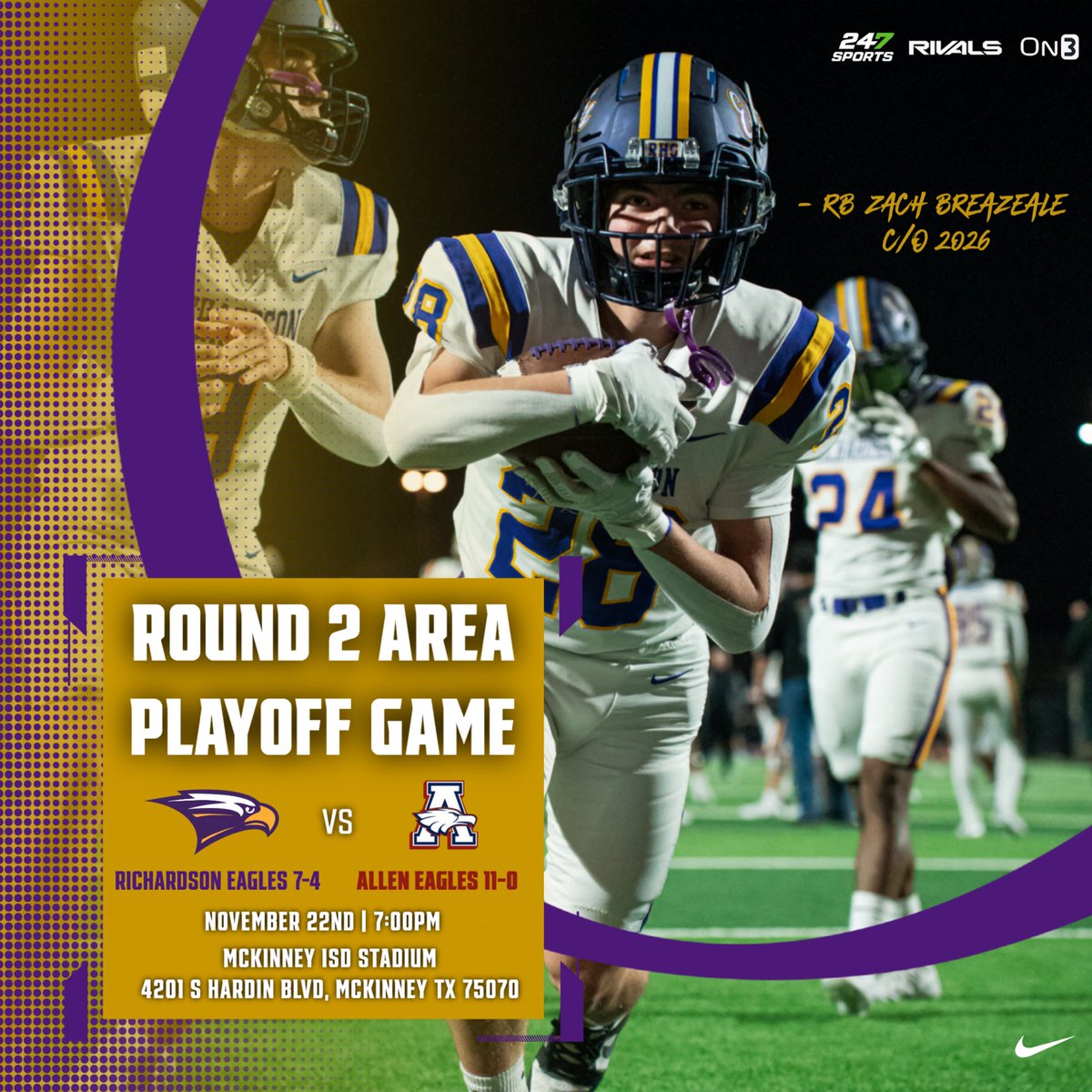 Richardson Football tweet media