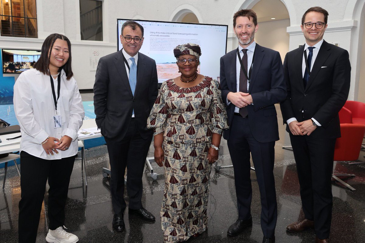 NOIweala's tweet photo. At WTO’s first Artificial Intelligence and Trade Conference where we launched the report “Trading with Intelligence: How AI shapes and is shaped by International Trade”. AI presents significant new opportunities for productivity increases and trade cost reductions but may also pose some challenges in data governance and regulatory fragmentation. How do we maximize the benefits for trade whilst minimizing potential negative spillovers. Please click on the link below. Many thanks to keynote speaker Baroness Margaret Jones @WhitchurchGirl. Also grateful for the wonderful displays from @Google, @Maersk and @ITU’s AI for Good!

https://t.co/SHKQNTx7qm
