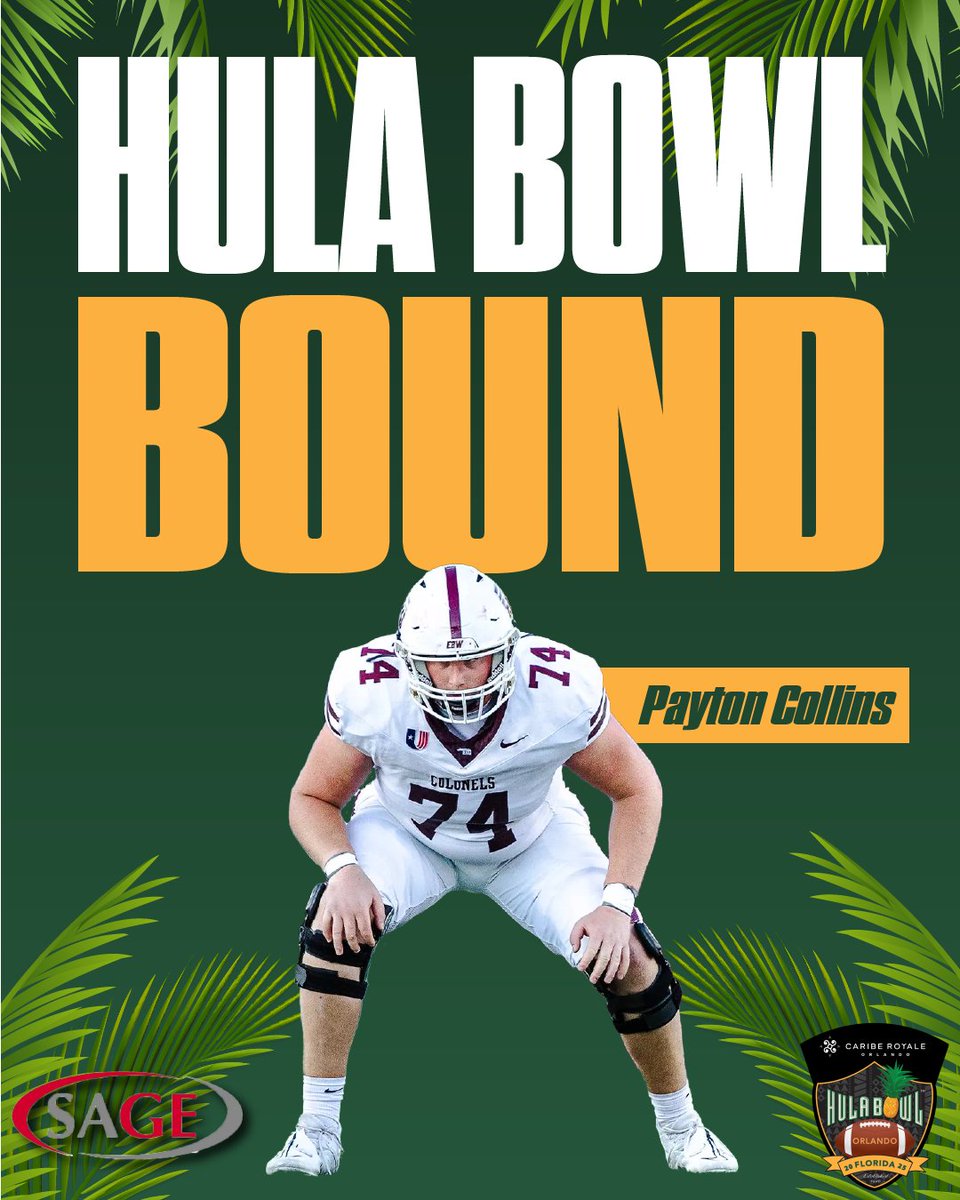 Hula Bowl (@hula_bowl) on Twitter photo Hula Bowl Bound! 👏🏼
<a href="/Payton_Collins1/">Payton Collins</a> has officially accepted his invite to the Caribe Royale Orlando 2025 Hula Bowl All-Star Game!
#MatterOfPride | #HulaBowl2025 🏈
<a href="/EKUFootball/">EKU Football</a> <a href="/SAGECards/">SAGE Collectibles</a> <a href="/cariberoyale/">Caribe Royale Orlando</a> <a href="/NFL/">NFL</a> <a href="/CoachScottFB/">Coach Scott Phillips</a> Hula Bowl Bound! 👏🏼
<a href="/Payton_Collins1/">Payton Collins</a> has officially accepted his invite to the Caribe Royale Orlando 2025 Hula Bowl All-Star Game!
#MatterOfPride | #HulaBowl2025 🏈
<a href="/EKUFootball/">EKU Football</a> <a href="/SAGECards/">SAGE Collectibles</a> <a href="/cariberoyale/">Caribe Royale Orlando</a> <a href="/NFL/">NFL</a> <a href="/CoachScottFB/">Coach Scott Phillips</a>