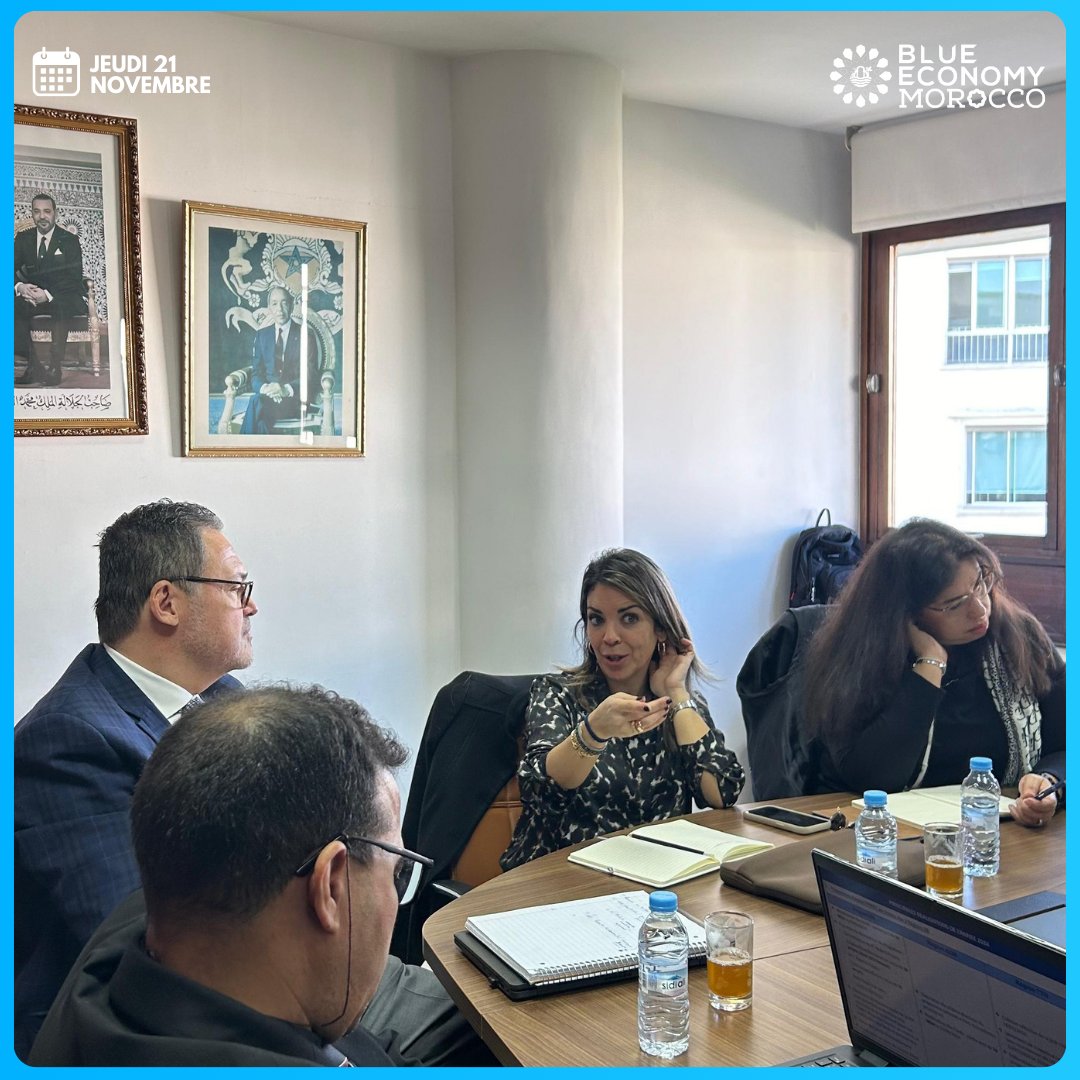 BlueEconomyMA's tweet photo. 🗓Jeudi 21 novembre
Réunion sur l’état d’avancement du programme Economie Bleue et la préparation de la Revue de mi-parcours de la Banque Mondiale prévue au mois de Janvier 2025

#EconomieBleue #Maroc #BanqueMondiale #ProBlue #BlueEconomy https://t.co/NdEmNxPnd1