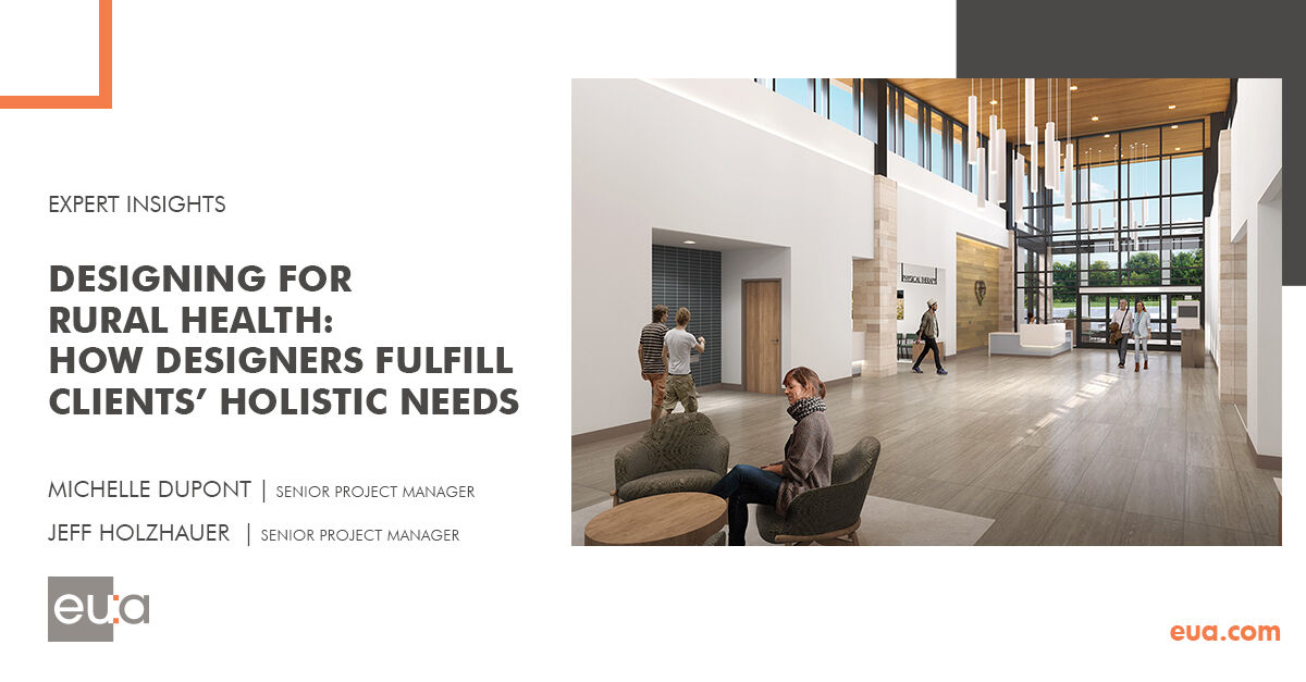 Join us in celebrating National Rural Health Day! Today, we recognize the incredible efforts of rural healthcare providers and communities. Discussed by Michelle DuPont + Jeff Holzhauer, discover how thoughtful design transforms rural healthcare.

bit.ly/4cfeAMM