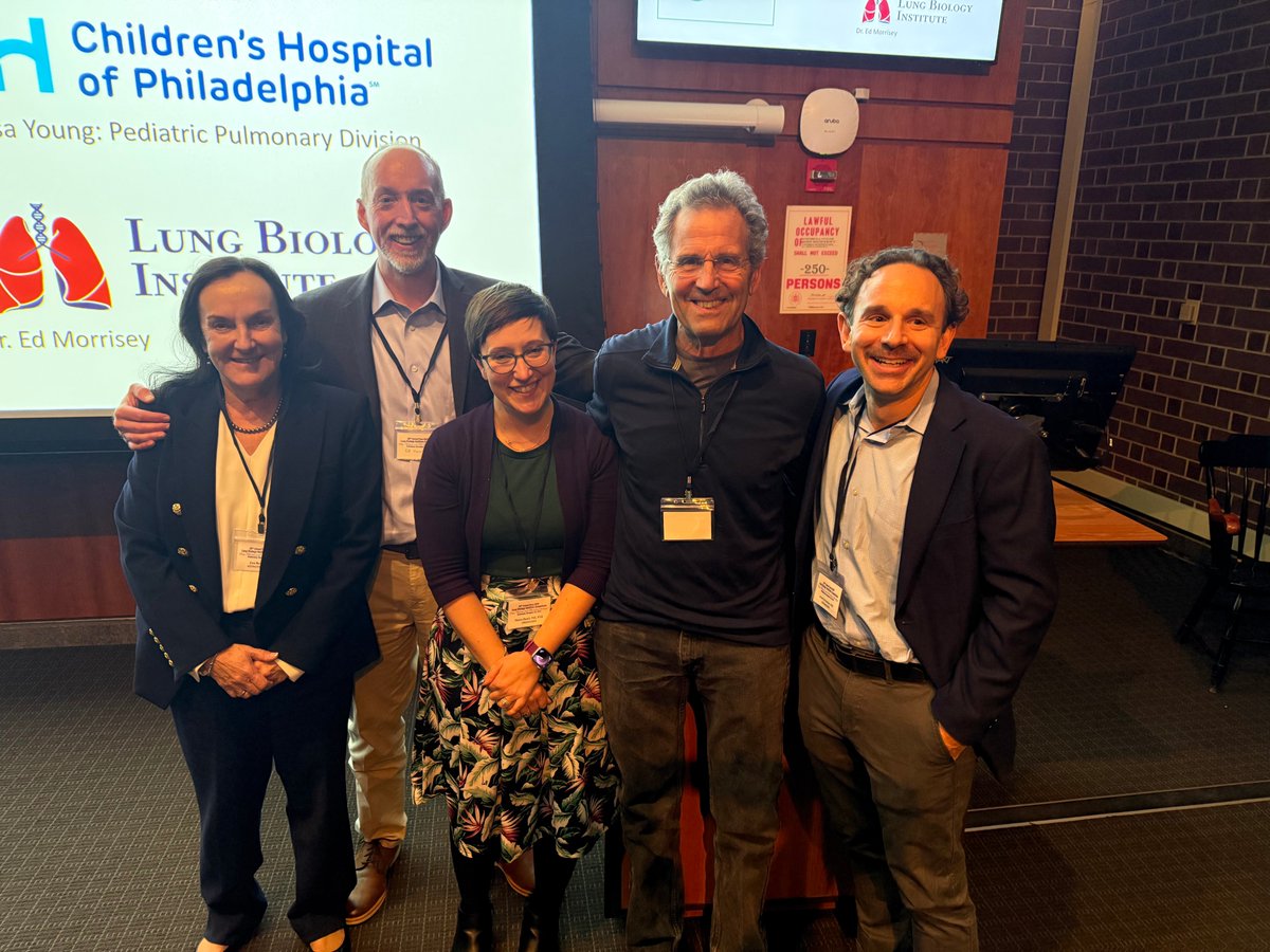 MorriseyLab's tweet photo. A great day of science at our 30th Annual Symposium at the Lung Biology Institute at Penn! It was wonderful hosting our keynote speakers Zea Borok and Dean Sheppard-the 2 masters of ceremony Maria Basil and Jeremy Katzen did a wonderful job organizing the day. #WhyWeScience! https://t.co/aXlLH2swAB