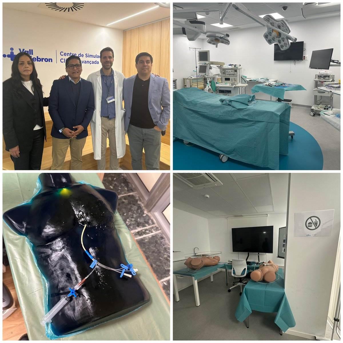 Centro de simulación Hospital Vall d’ Hebron. Uno honor compartir conceptos con <a href="/JordiBaneras/">Jordi Bañeras</a> sobre simulación y poderle mostrar nuestro simulador de pericardiocentesis que ha sido un éxito en el curso de ecocardiografía! <a href="/SOME_IC/">SOME-IC</a> <a href="/ecocritico_UTIC/">Diplomado de Ecografía de Cuidados Críticos</a> <a href="/EcoCriticoMex/">ECOCritico México</a>