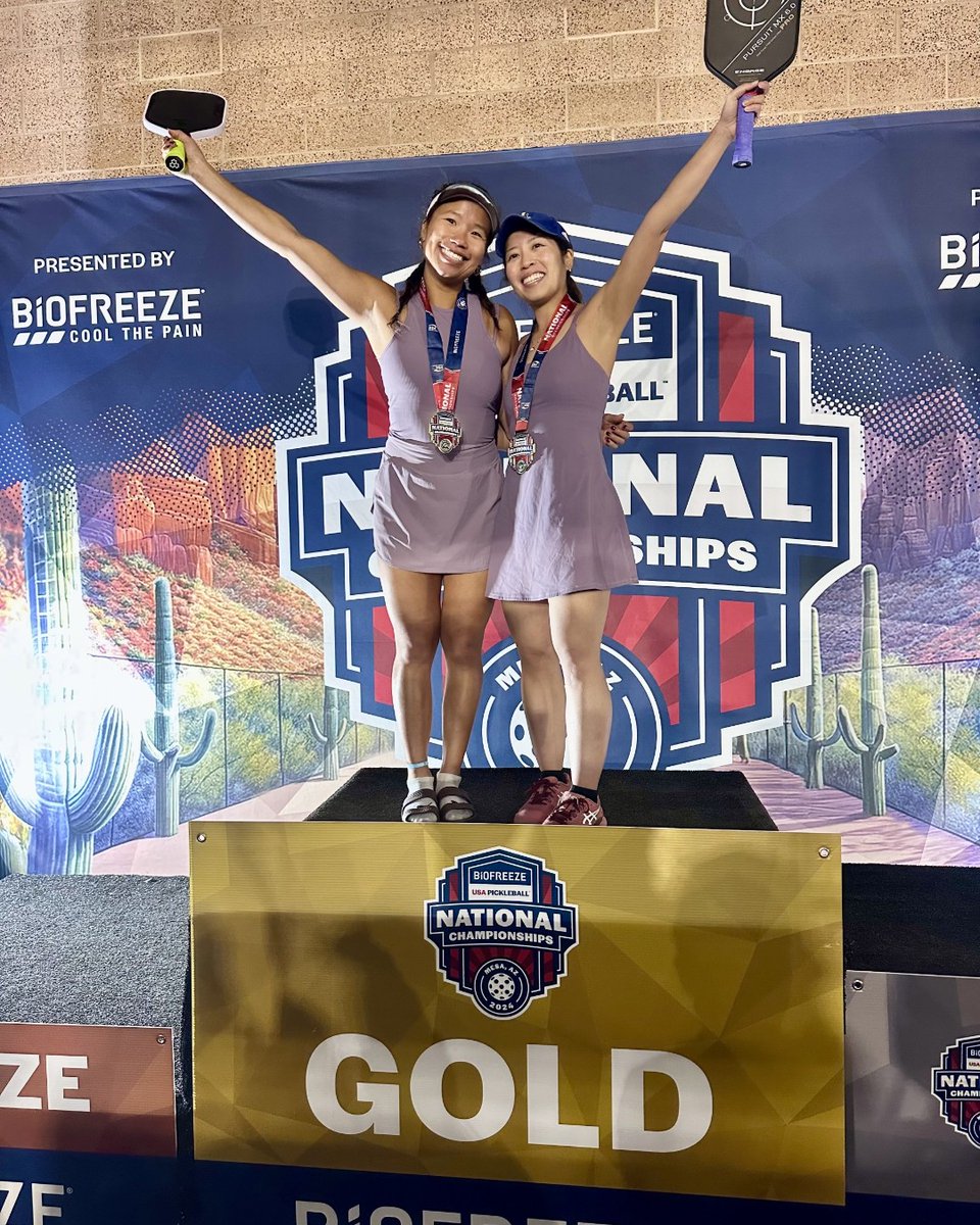 GoldStateOrtho's tweet image. Congratulations to Chloe Pham, PA-C for winning Gold in doubles at the 2024 BioFreeze @usapickleball National Championships! 🏓🏆

#PickleballChampion #BiOFREEZEUSANationals #WomenInSports #GoForGold