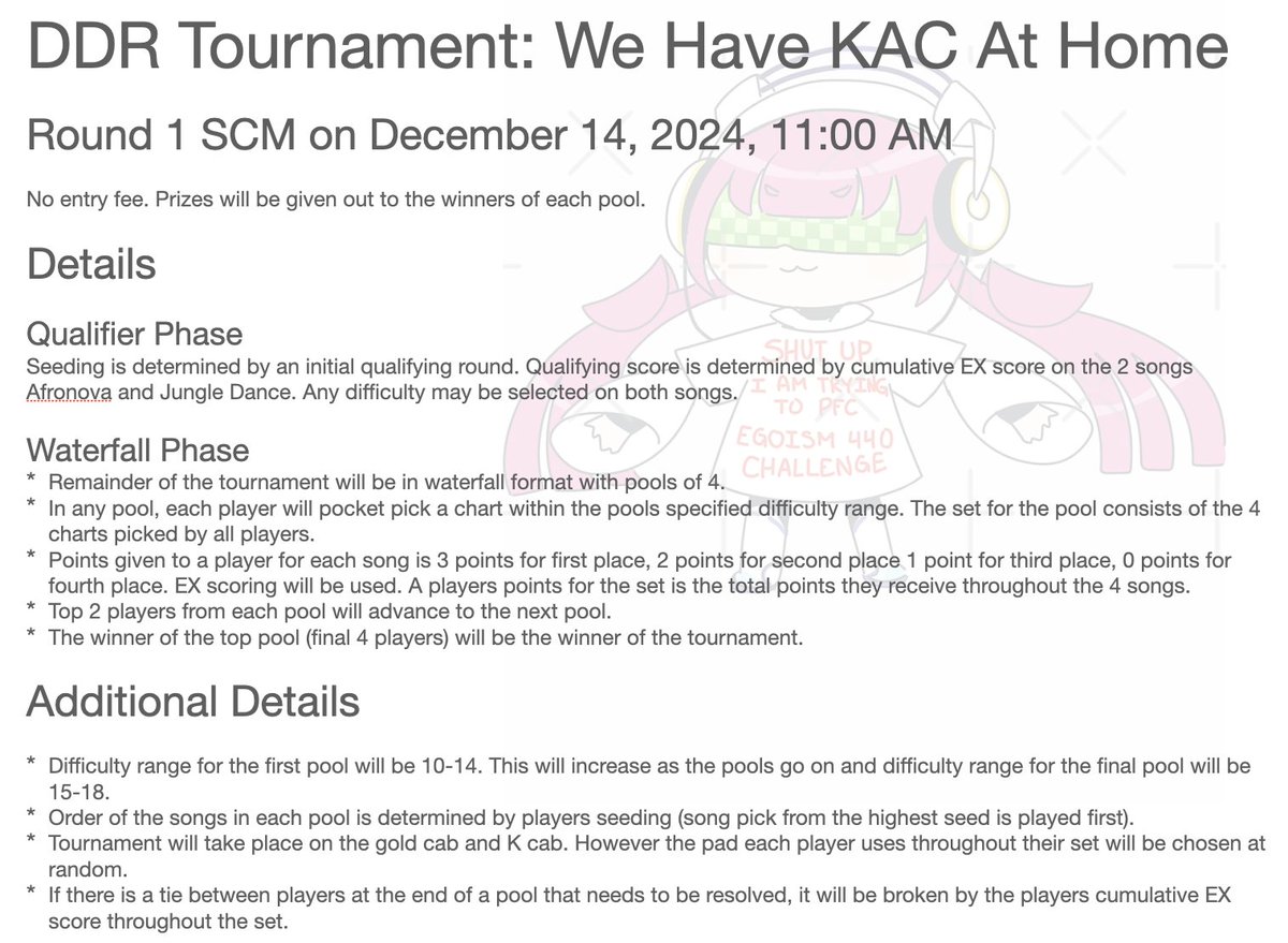 Selzla's tweet image. Doing another tournament next month as an early birthday celebration. Come by if interested!