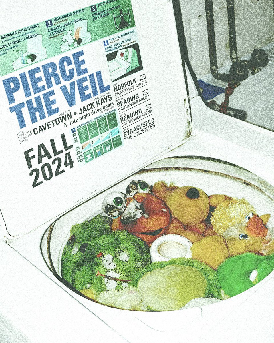 Pierce The Veil (@piercetheveil) on Twitter photo See you next week for some Fall shows with <a href="/CAVETOWN/">robbie (normal)</a>, <a href="/jackkays/">Jack Kays</a>, and <a href="/latenight_drive/">late night drive home</a> on select dates. Tickets at piercetheveil.com
📸 by <a href="/v_trvn/">trvn</a> See you next week for some Fall shows with <a href="/CAVETOWN/">robbie (normal)</a>, <a href="/jackkays/">Jack Kays</a>, and <a href="/latenight_drive/">late night drive home</a> on select dates. Tickets at piercetheveil.com
📸 by <a href="/v_trvn/">trvn</a>