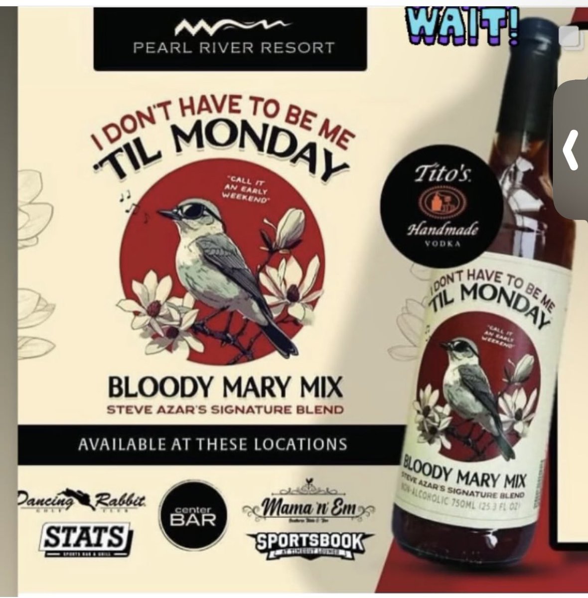I Don’t Have To Be Me ‘Til Monday (@idhtbmtm) on Twitter photo Grateful for my pals <a href="/prrofficial/">Pearl River Resort</a> for serving up my signature Bloody Mary mix! Plan a road trip and play the Augusta you can play #dancingrabbitgolfclub Grateful for my pals <a href="/prrofficial/">Pearl River Resort</a> for serving up my signature Bloody Mary mix! Plan a road trip and play the Augusta you can play #dancingrabbitgolfclub