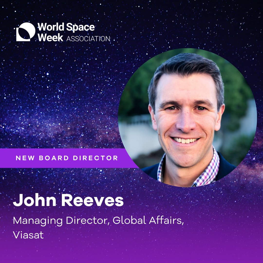 Exciting news! 🌟 We are thrilled to welcome John Reeves from <a href="/viasat/">Viasat</a>  to the Board of Directors of the WSWA. With his expertise and leadership, we look forward to advancing our mission to inspire global participation in space activities. Welcome aboard, John! 🚀