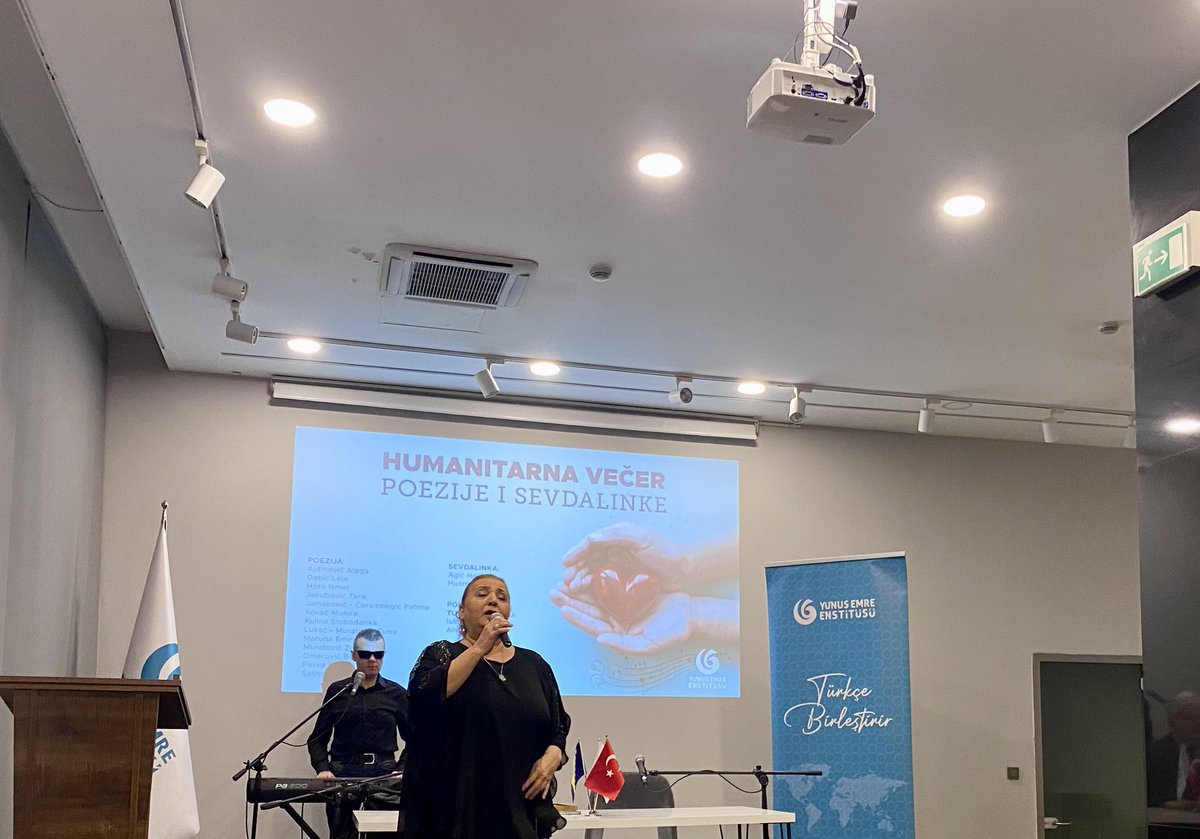 coderbiri's tweet image. Today, I attended the Humanitarna Večer Poezije i Sevdalinke event organized by Yunus Emre Institute Sarajevo branch. It was a meaningful evening filled with poetry and Sevdalinka music. Many thanks to everyone who contributed to this wonderful organization. @yeeorgtr