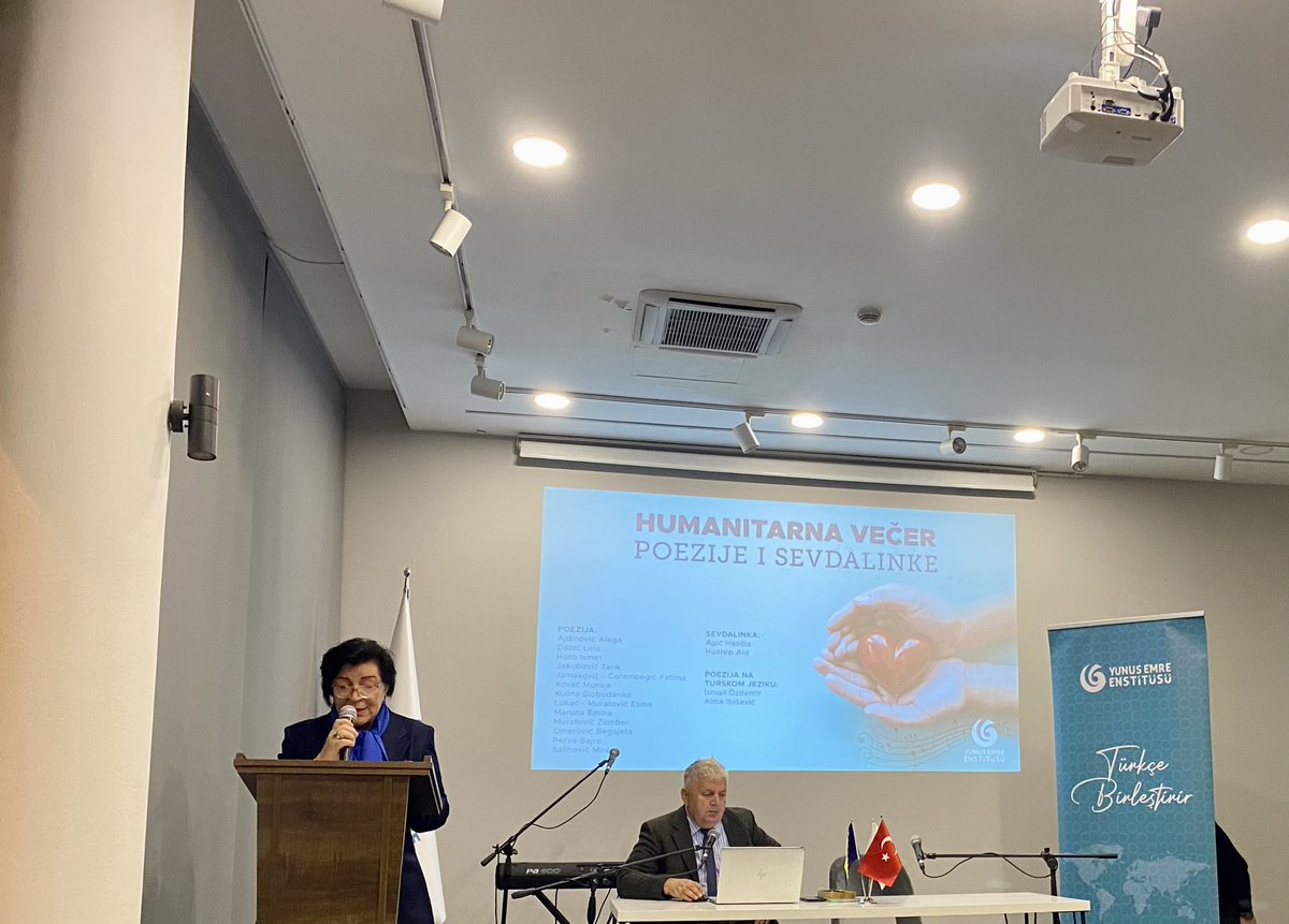 coderbiri's tweet image. Today, I attended the Humanitarna Večer Poezije i Sevdalinke event organized by Yunus Emre Institute Sarajevo branch. It was a meaningful evening filled with poetry and Sevdalinka music. Many thanks to everyone who contributed to this wonderful organization. @yeeorgtr