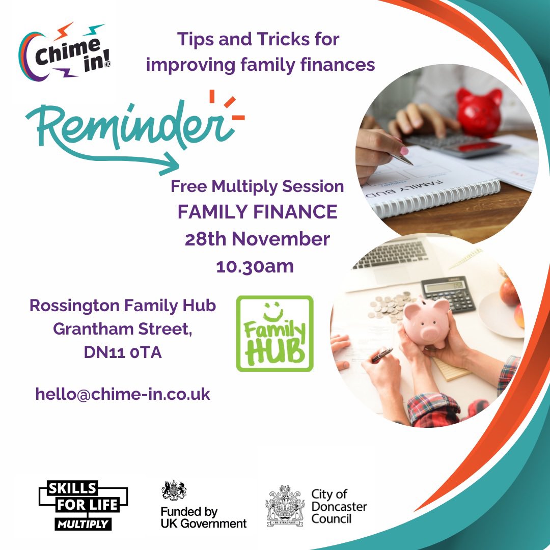 ChimeInCICUK's tweet photo. A reminder for those who need help to tackle family finances #Multiply 
28/11/24 10.30am 

Book here: https://t.co/KIowRlYMIg https://t.co/dL3UqUAGz4