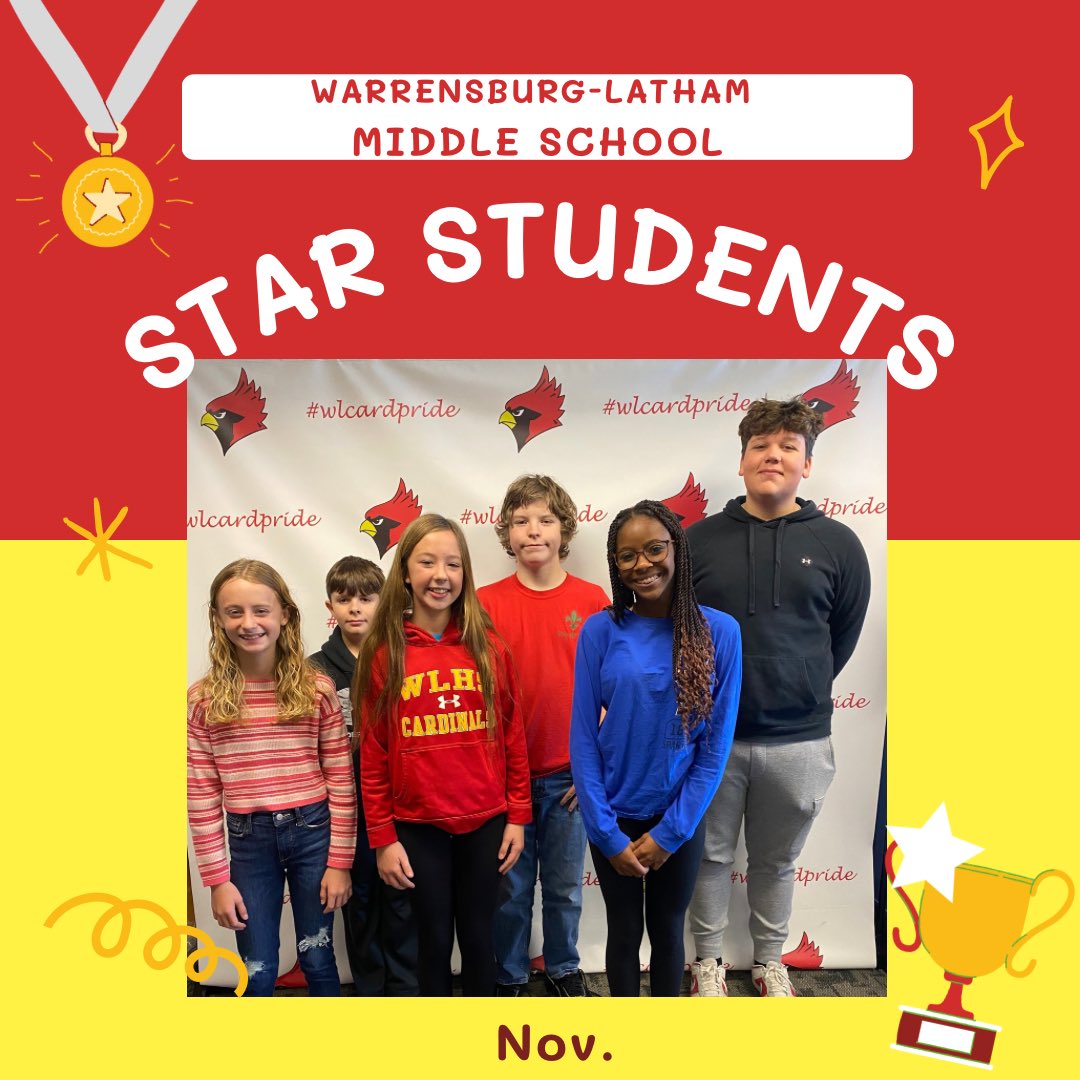 November's theme is Responsibility.  
These students are ones who are well prepared for class, has their chromebooks charged, completes their homework, and follows directions by listening closely to teachers and their peers. 
#ONE #wlcardpride 🟥😀🟨