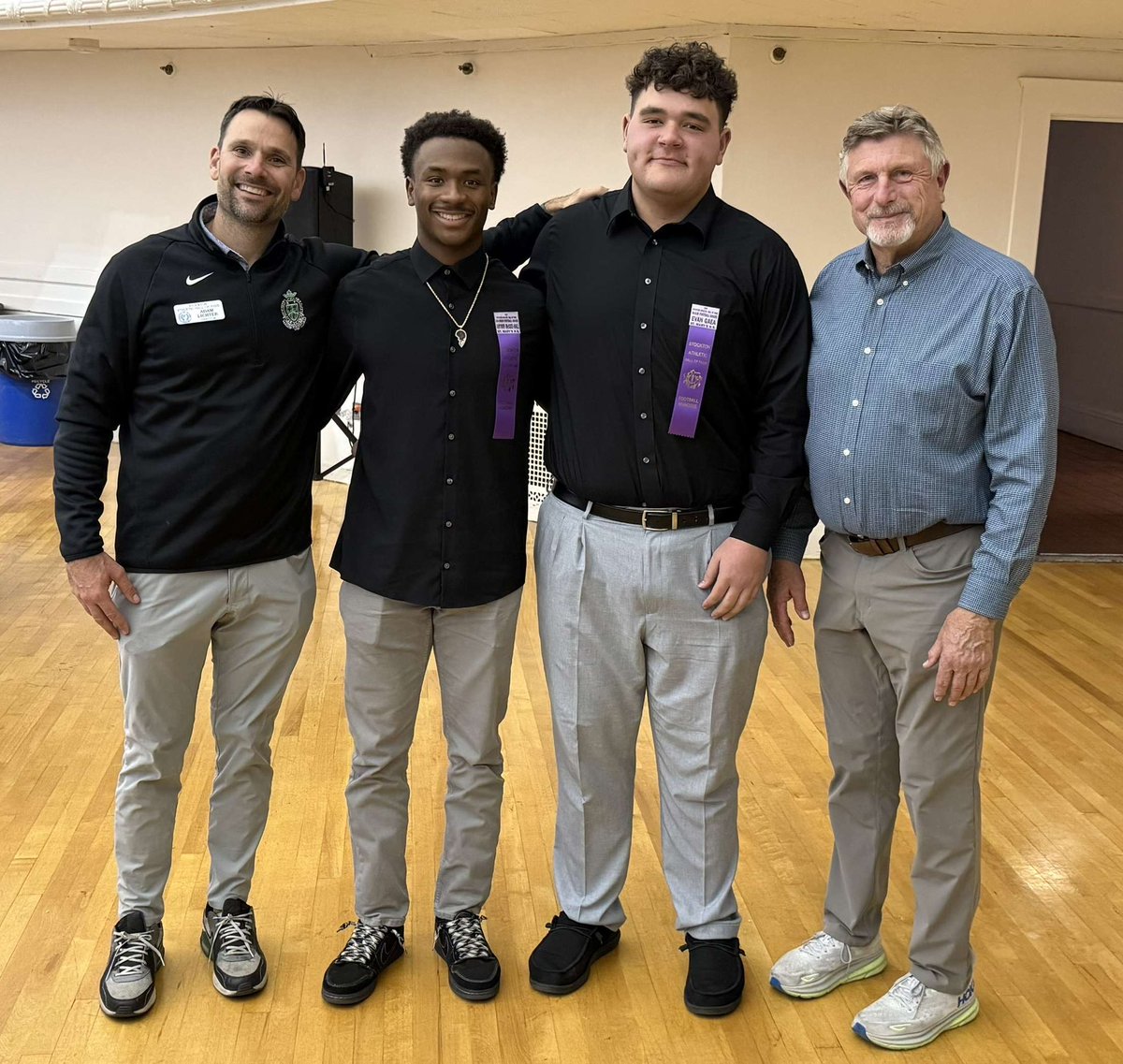 Evan Gaea3⭐️ (@gaea_evan) on Twitter photo Last Night was given The “McKay Award” and was honored by The Stockton Hall of Fame as an Outstanding Offensive Lineman! <a href="/mcody83/">Mike Cody</a> <a href="/Jeff_Reinebold/">Jeff Reinebold</a> <a href="/coach_faavi/">Derek Fa’avi</a> <a href="/CoachKimMcCloud/">Coach Kim McCloud</a> <a href="/CoachRyanPayne/">Ryan Payne</a> <a href="/wesyerty24/">WesLee Yerty</a> @NV_AlecWatt <a href="/Coach_CBooth/">Cody Booth</a> Last Night was given The “McKay Award” and was honored by The Stockton Hall of Fame as an Outstanding Offensive Lineman! <a href="/mcody83/">Mike Cody</a> <a href="/Jeff_Reinebold/">Jeff Reinebold</a> <a href="/coach_faavi/">Derek Fa’avi</a> <a href="/CoachKimMcCloud/">Coach Kim McCloud</a> <a href="/CoachRyanPayne/">Ryan Payne</a> <a href="/wesyerty24/">WesLee Yerty</a> @NV_AlecWatt <a href="/Coach_CBooth/">Cody Booth</a>