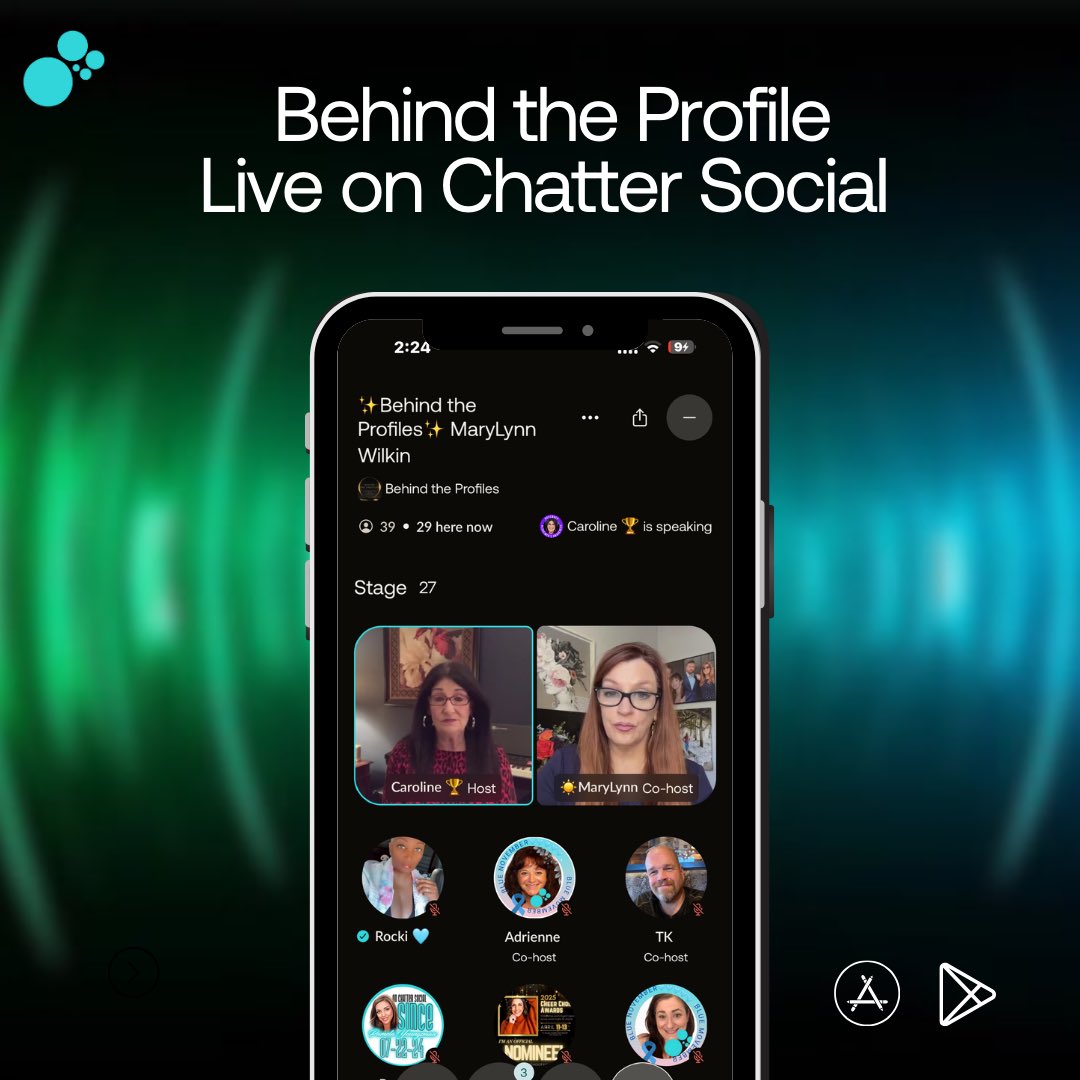 ✨ Behind the Profiles ✨ spotlighting the incredible MaryLynn Wilkin! 

🎙️ Insightful conversations led by host Caroline 🏆 and co-host MaryLynn 🌟. 

Join the discussion and dive into the stories that shape remarkable journeys! 💬 

chattersocial.io/room/13057b5a-…

#BehindTheProfiles