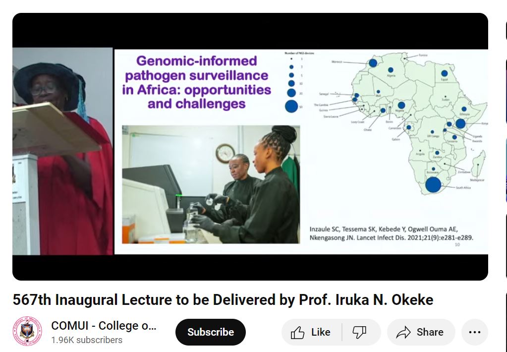 BlessOye's tweet photo. In the Spirit of WAAW Week: @Iruka Okeke Shares Scientifically Compelling Yet Socially Alarming Insights on her Inaugural Lecture on Bacterial Resistance in Africa and Beyond! Congratulations Prof @iruka_okeke @eventsWCS @MicrobioSoc @Chikwe_I @micro_YMS @Horabz https://t.co/NJfbm4J9bO