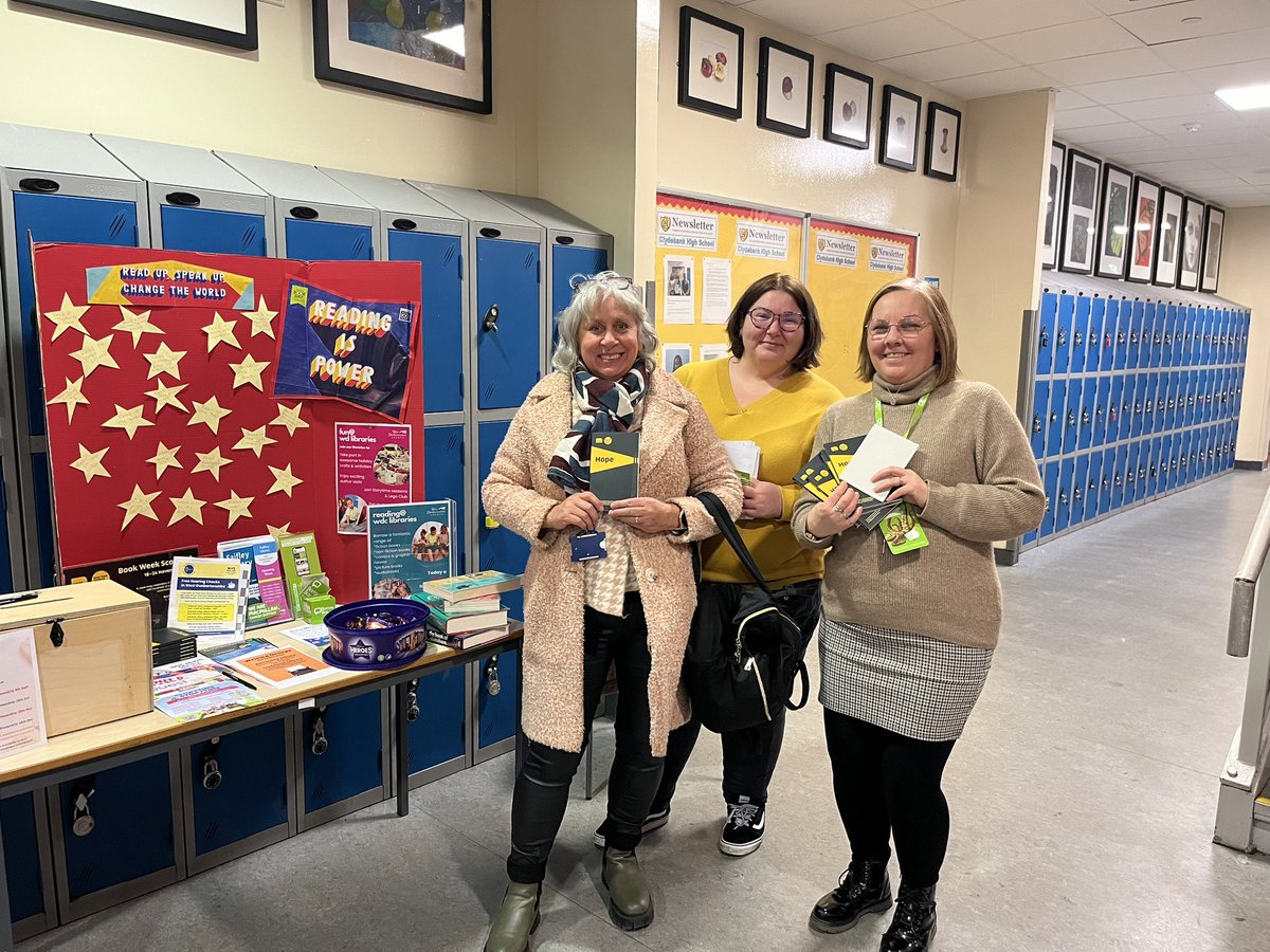 CHS_The Library 2020 (@chs_thelibrary) on Twitter photo 2nd day of #celebrating #BookWeekScotland
#librariesmatter
So much excitement in the library 📚 was so nice 2see. <a href="/wdclibraries/">West Dunbartonshire Libraries</a> had a stall at the S1 parents night with a suggestion box & information on what libraries can offer. <a href="/clydebankhigh/">Clydebank High</a> #community 2nd day of #celebrating #BookWeekScotland
#librariesmatter
So much excitement in the library 📚 was so nice 2see. <a href="/wdclibraries/">West Dunbartonshire Libraries</a> had a stall at the S1 parents night with a suggestion box & information on what libraries can offer. <a href="/clydebankhigh/">Clydebank High</a> #community