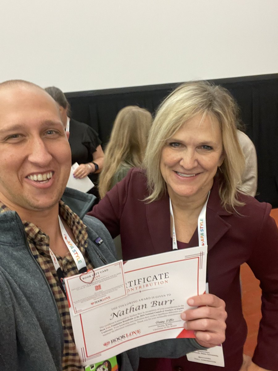 It was an honor to participate as a round table presenter at Penny Kittle's "Embracing Out Book Love" session #NCTE24