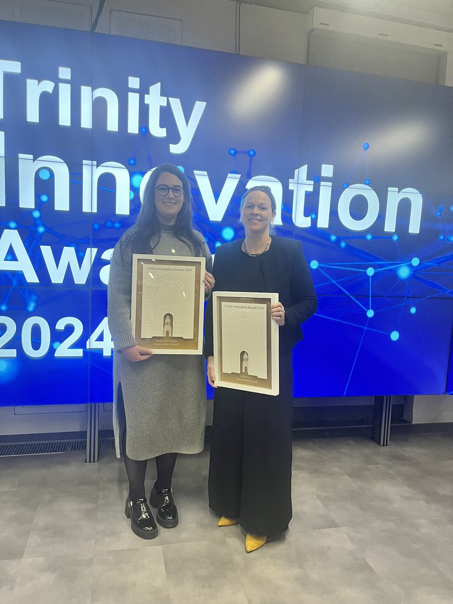 Delighted to have been awarded the ‘Ones to Watch’ Award at the 2024 Trinity Innovation Awards with <a href="/btornifoglio/">Brooke Tornifoglio</a> and <a href="/imloeches/">Ignacio Martin-Loeches</a> on the teams work on a solution to mitigate Ventilator Associated Pneumonia. Congratulations to all the winners!