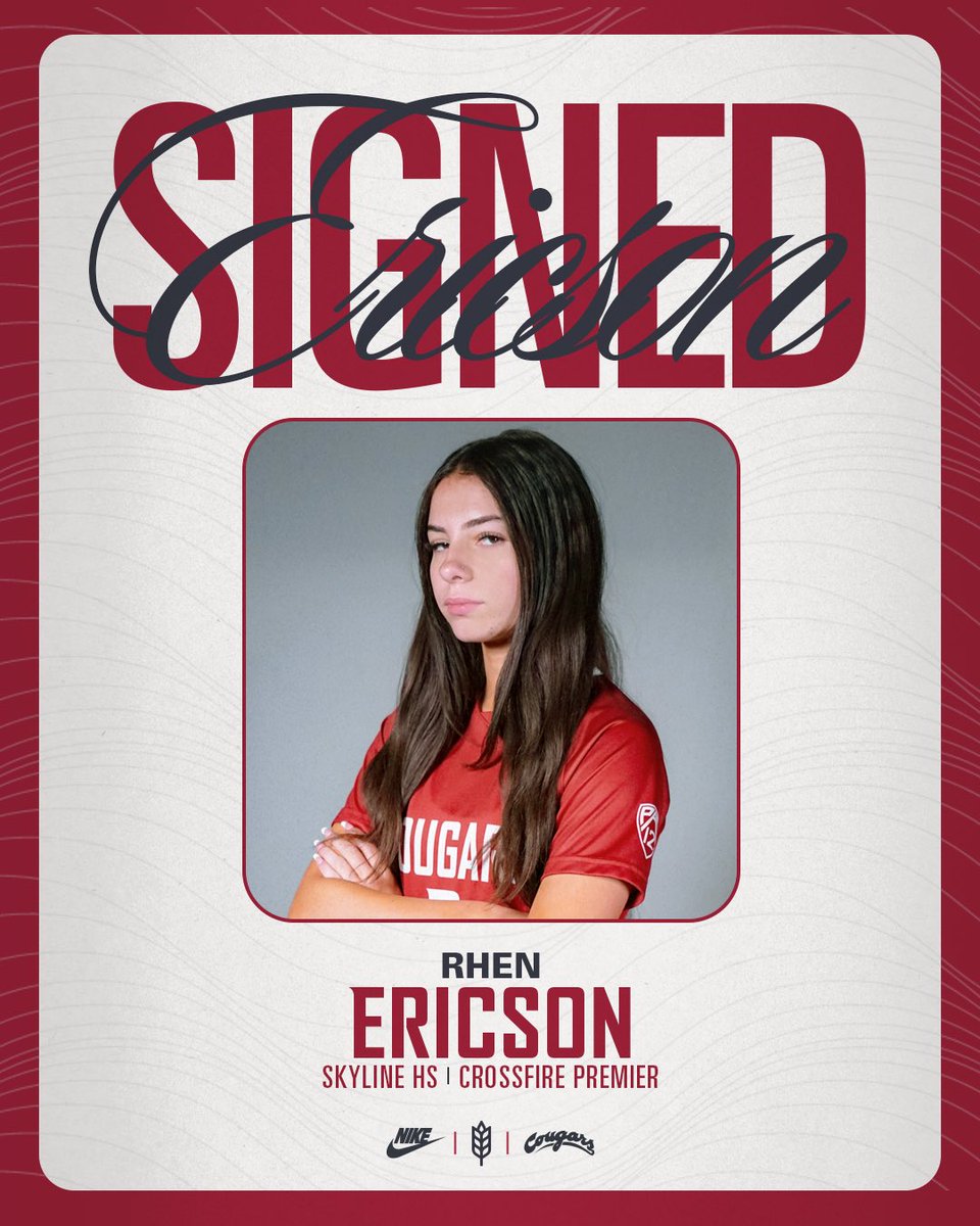 New Coug alert! Rhen Ericson is signed to Wazzu!

<a href="/rhenericson13/">Rhen Ericson</a> joins the Cougs from Sammamish, WA where she played in the midfield for Skyline HS. Rhen also played club with Crossfire Premier. Welcome to Wazzu!

#GoCougs | #AgainstTheGrain