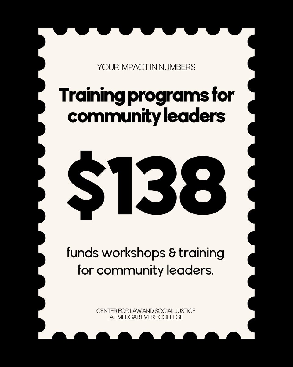 Center for Law and Social Justice at MEC, CUNY tweet media