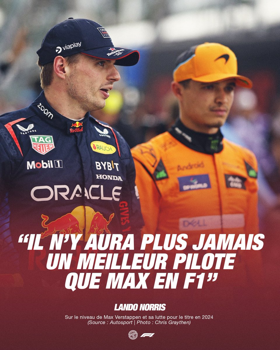TearOffFR's tweet image. 🔴 Lando Norris affirme que dans le futur de la F1, il n'y aura "plus jamais un meilleur pilote" que Max Verstappen ! 🙅‍♂️

Vous êtes de son avis ? 👀

(🗞️ @autosport)

#F1 #LasVegasGP