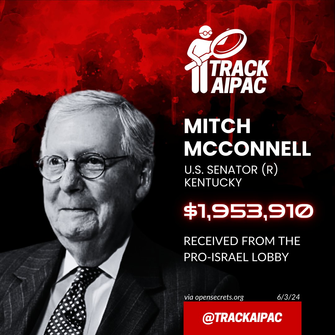 <a href="/LeaderMcConnell/">Mitch McConnell</a> This is damning... Mitch McConnell is compromised. #BribedByAIPAC 
x.com/LeaderMcConnel…