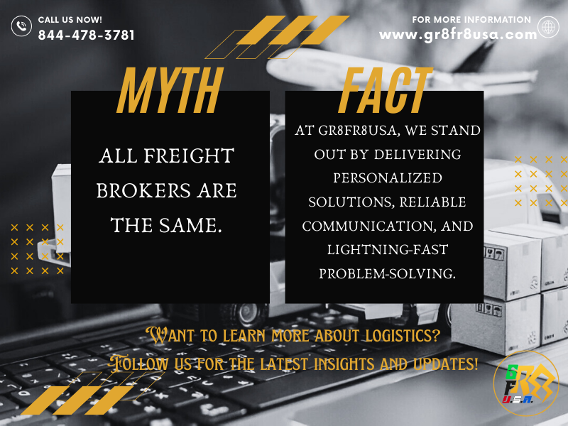 Gr8Fr8USA's tweet photo. Don't settle for ordinary; Partner with extraordinary!!!

#Logistics #Freight #Shipping #FreightMyths #AI #F3 #LogisticsDoneRight #GR8FR8USA – Moving Freight, Simplifying Logistics https://t.co/hrLLLRlqRZ