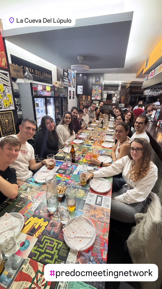PhD students from INCYL are coming together for a neuroscience-inspired networking meeting with a beer tasting at <a href="/LaCuevadeLupulo/">La Cueva del Lupulo</a> !🍻 

Cheers to brain power, connections, and craft brews! #Neuroscience #Networking