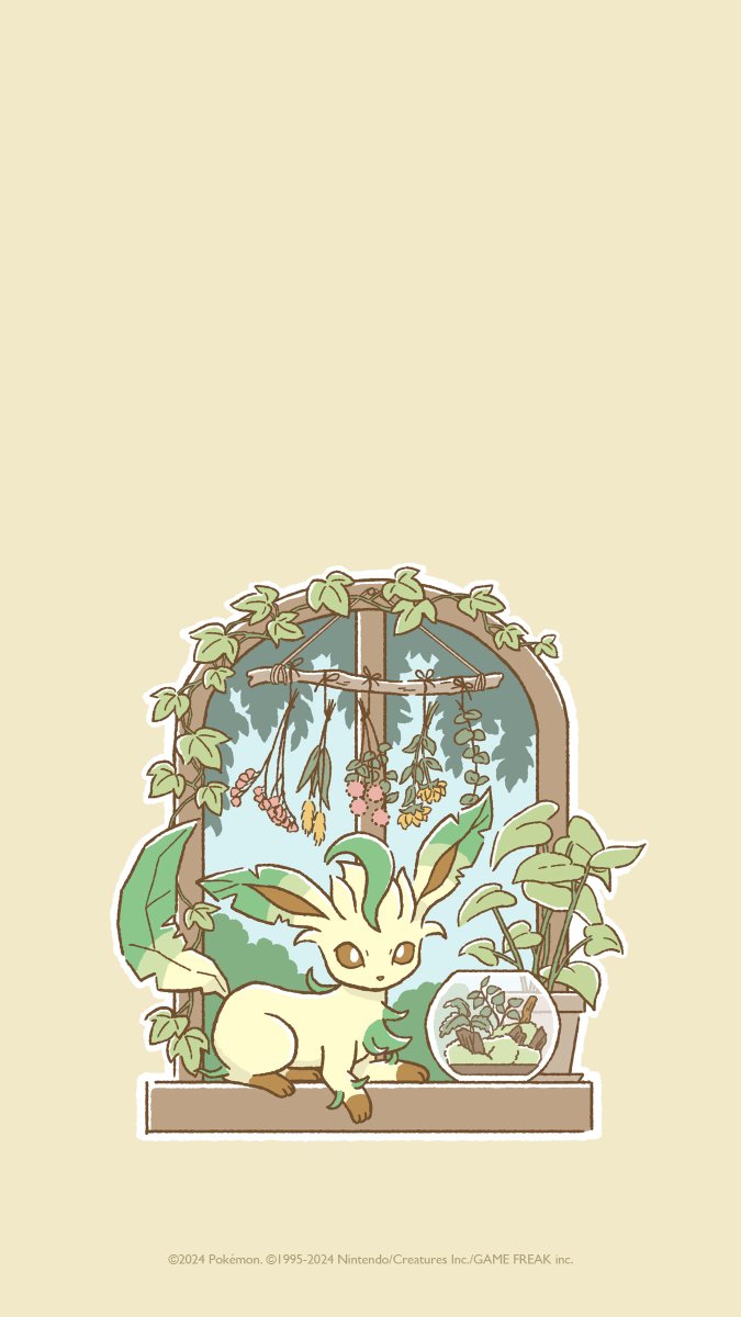 Project Eevee's remaining Eevee Day wallpapers for Leafeon, Glaceon, and  Sylveon have been released—and there's one more for Eevee too., image size:675x1200