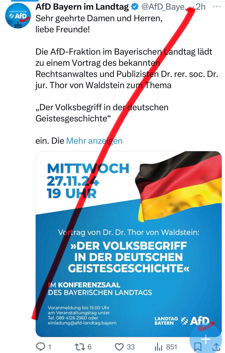 JensChristianW1's tweet photo. #AfD wirkt: Im bayerischen Landtag können nun ehem. #NPD-Aktivisten auftreten und völkisch-nationalistische Ideologie verbreiten. https://t.co/s4cvvmbr2w