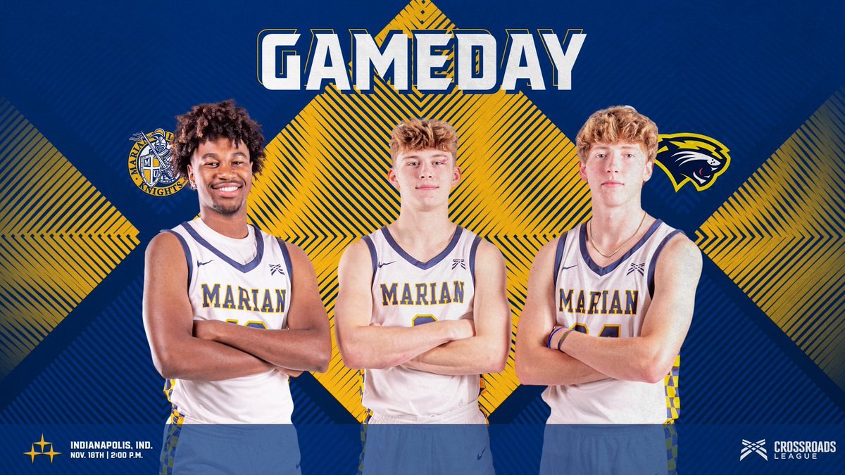 🏀| GAMEDAY

<a href="/MarianMensBBall/">Marian Basketball</a> has a big matchup on hand to end the week, hosting (RV) Spring Arbor today at 2 PM!