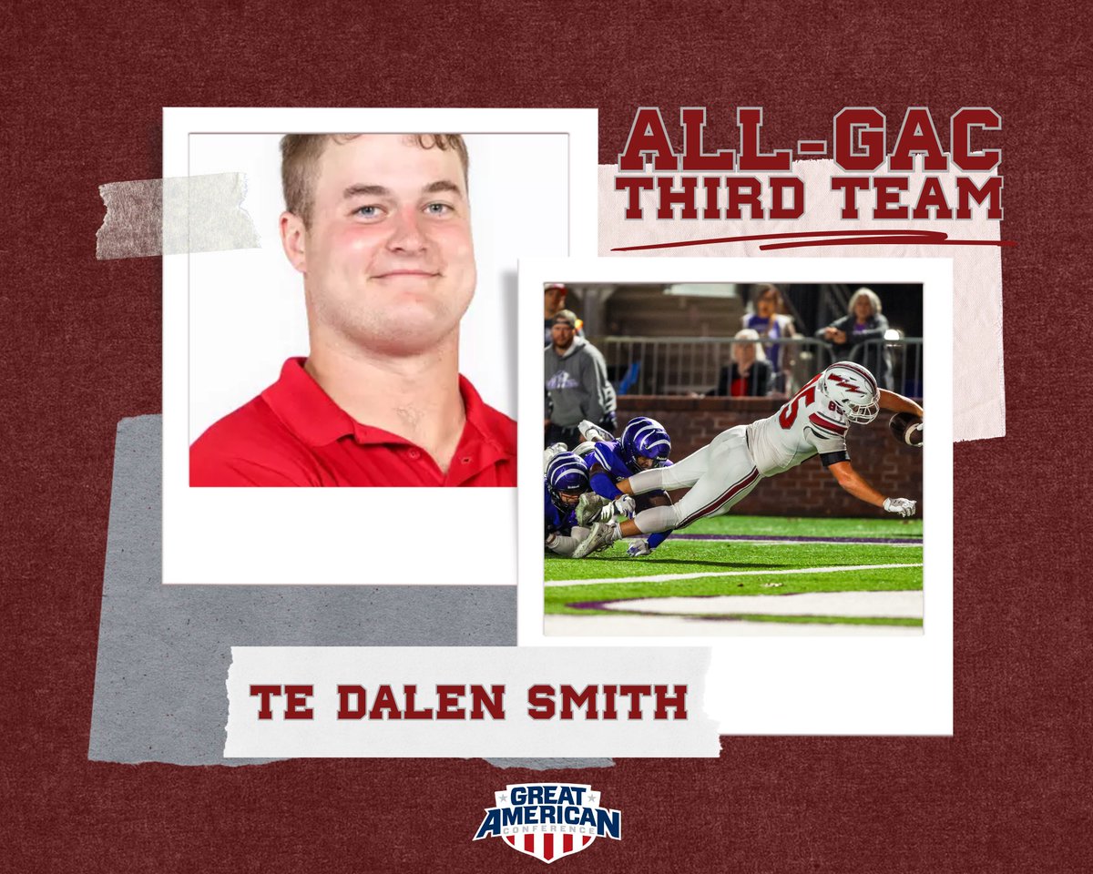 ALL-GAC THIRD TEAM     

Congratulations to Tight End, Dalen Smith!