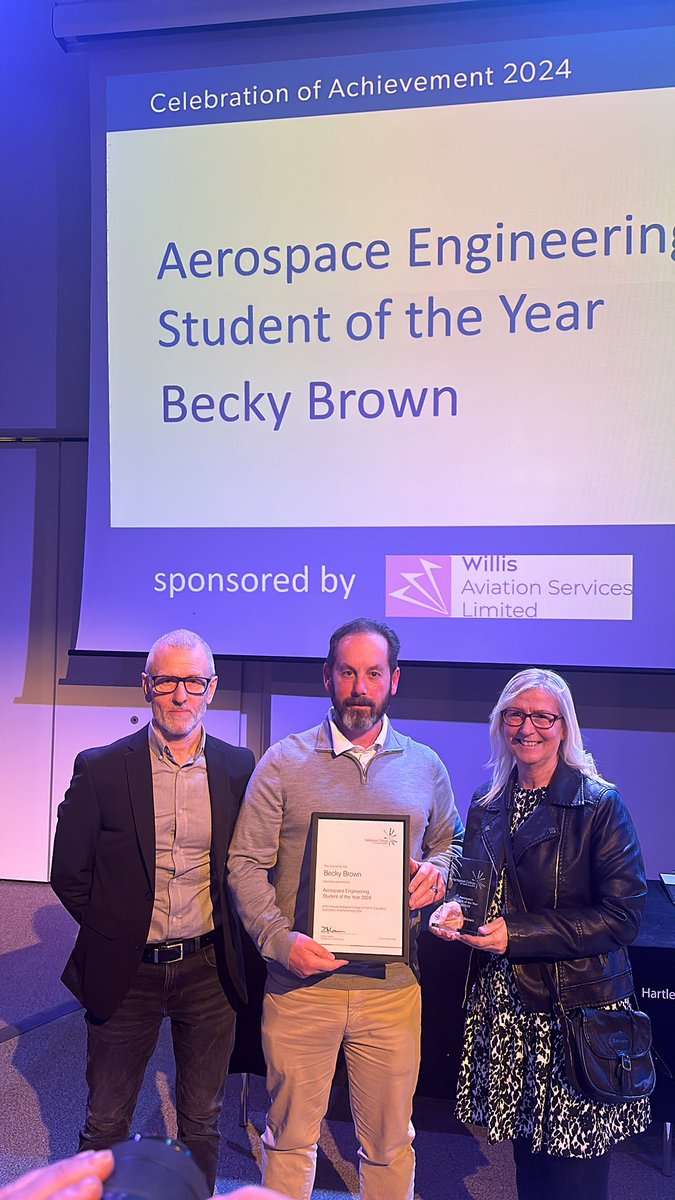 Hartlepool College (@hartlepoolfe) on Twitter photo Student of the Year 2024 ~ Aerospace ~ BECKY BROWN ~ Congratulations! Sponsored by <a href="/WillisLease/">Willis Lease Finance Corporation</a> #HCFECOA2024 #TransformingLives <a href="/hcfehce/">HCFE Health Care And Education</a> #175yrs Student of the Year 2024 ~ Aerospace ~ BECKY BROWN ~ Congratulations! Sponsored by <a href="/WillisLease/">Willis Lease Finance Corporation</a> #HCFECOA2024 #TransformingLives <a href="/hcfehce/">HCFE Health Care And Education</a> #175yrs