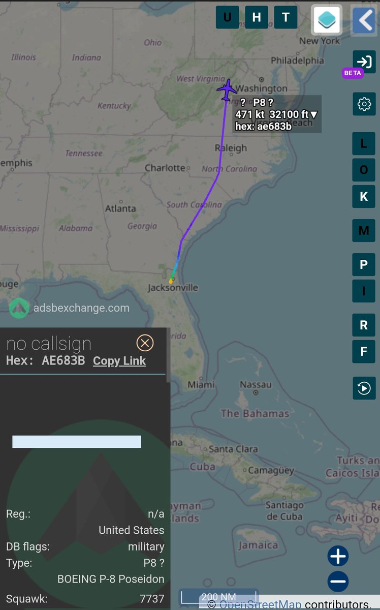 sipjack1776's tweet photo. P8
#AE683B
Out of Jacksonville tracking North
@SR_Planespotter @N214WN @Borrowed7Time https://t.co/SR80ABnDEg