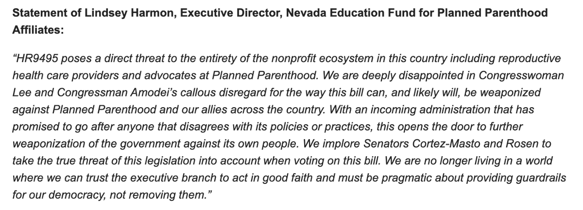 Institute for a Progressive Nevada (@progressfornv) on Twitter photo Nevada Education Fund for Planned Parenthood Affiliates on <a href="/RepSusieLee/">Congresswoman Susie Lee</a> and <a href="/MarkAmodeiNV2/">Rep. Mark Amodei</a>'s votes for dangerous legislation to allow for political abuse Nevada Education Fund for Planned Parenthood Affiliates on <a href="/RepSusieLee/">Congresswoman Susie Lee</a> and <a href="/MarkAmodeiNV2/">Rep. Mark Amodei</a>'s votes for dangerous legislation to allow for political abuse