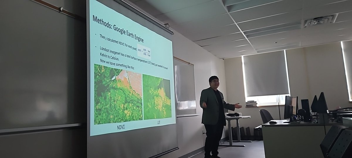 Next up, we have Frank Wang from the Medical School talking about using GIS to study links between green space, land surface temperature and average age of death as we continue working on different aspects of the Code Red study.