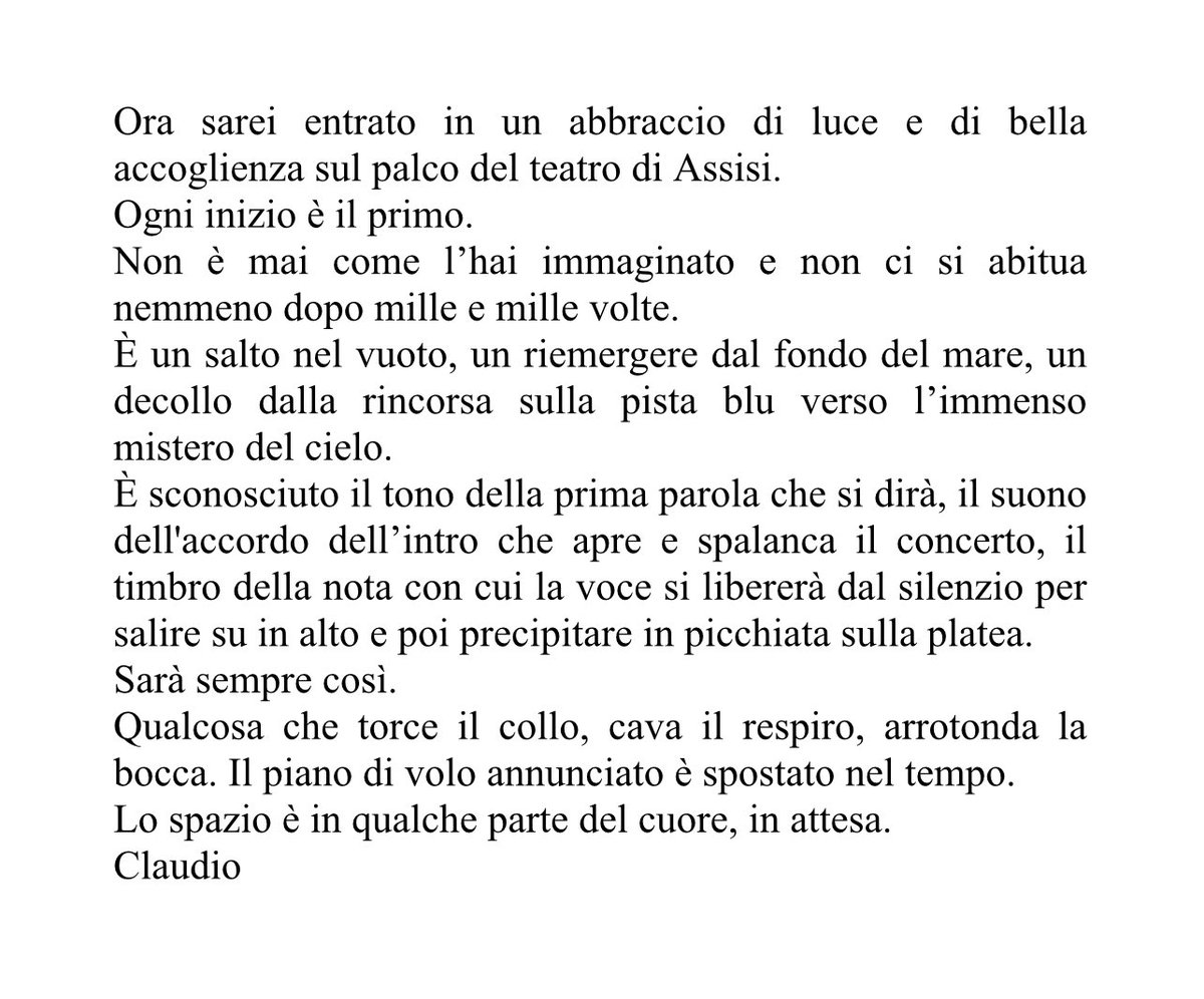 ClaudioBaglioni's tweet image. #pianodivolosolotris