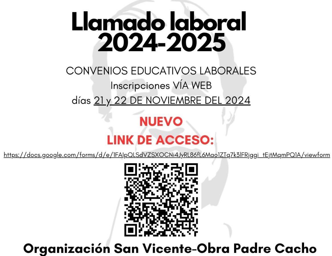 ATENCIÓN ‼️ : por dificultades técnicas ajenas a la institución, fue cambiado el link de inscripciones.

NUEVO LINK  🔗 👇👇👇👇
docs.google.com/forms/d/e/1FAI…