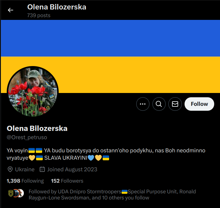 📢 Fake soldier alert 
@orest_petruso (x.com/i/user/1691742…)

Use stolen photo. DM and ask for money.
🛑Report for Violating privacy (sharing private info) + block. "This account doesn’t exist" ➡️ click X User ID. "Restricted"state ➡️ click 3 dots on top right.