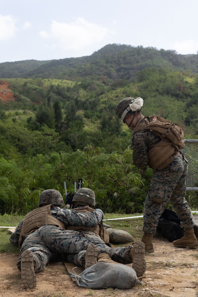 #Marines with <a href="/1stMAW_Marines/">1st MAW Marines</a> conduct a live-fire exercise at Central Training Area, Okinawa, Japan, Nov. 18. 

The Marines conducted the live-fire training to improve their proficiency with crew-served weapon systems and enhance force protection capabilities.

#MarineCombatArms