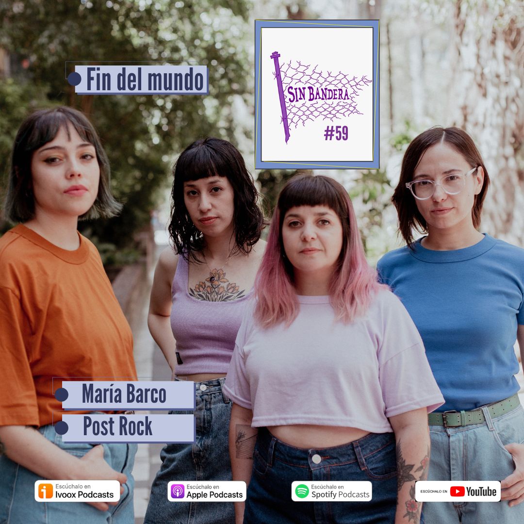 Sin Bandera Radio (@sinbanderaradio) on Twitter photo ¡El #59 de Sin Bandera Radio! ❌🏴
go.ivoox.com/rf/136162593
- <a href="/SFerreiroP/">Pepa Ferreiro</a> entrevista a las argentinas <a href="/lasfindelmundo/">Fin del Mundo</a>
- María Barco estrena sección en esta T4
- <a href="/hiddentracks_/">HIDDEN TRACKS</a> enumera a personalidades del post rock.
Cada dos jueves en iVoox, Apple Podcast, Spotify y Youtube ¡El #59 de Sin Bandera Radio! ❌🏴
go.ivoox.com/rf/136162593
- <a href="/SFerreiroP/">Pepa Ferreiro</a> entrevista a las argentinas <a href="/lasfindelmundo/">Fin del Mundo</a>
- María Barco estrena sección en esta T4
- <a href="/hiddentracks_/">HIDDEN TRACKS</a> enumera a personalidades del post rock.
Cada dos jueves en iVoox, Apple Podcast, Spotify y Youtube