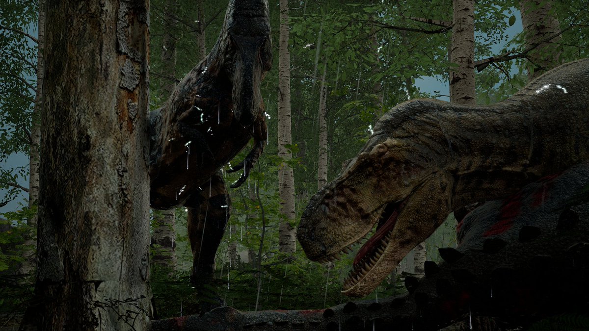 TyrannoNerd's tweet image. This is the hardest picture of Daspletosaurus ever. It was taken after me and @Antrodemus hunted a Miragaia. #pathoftitans