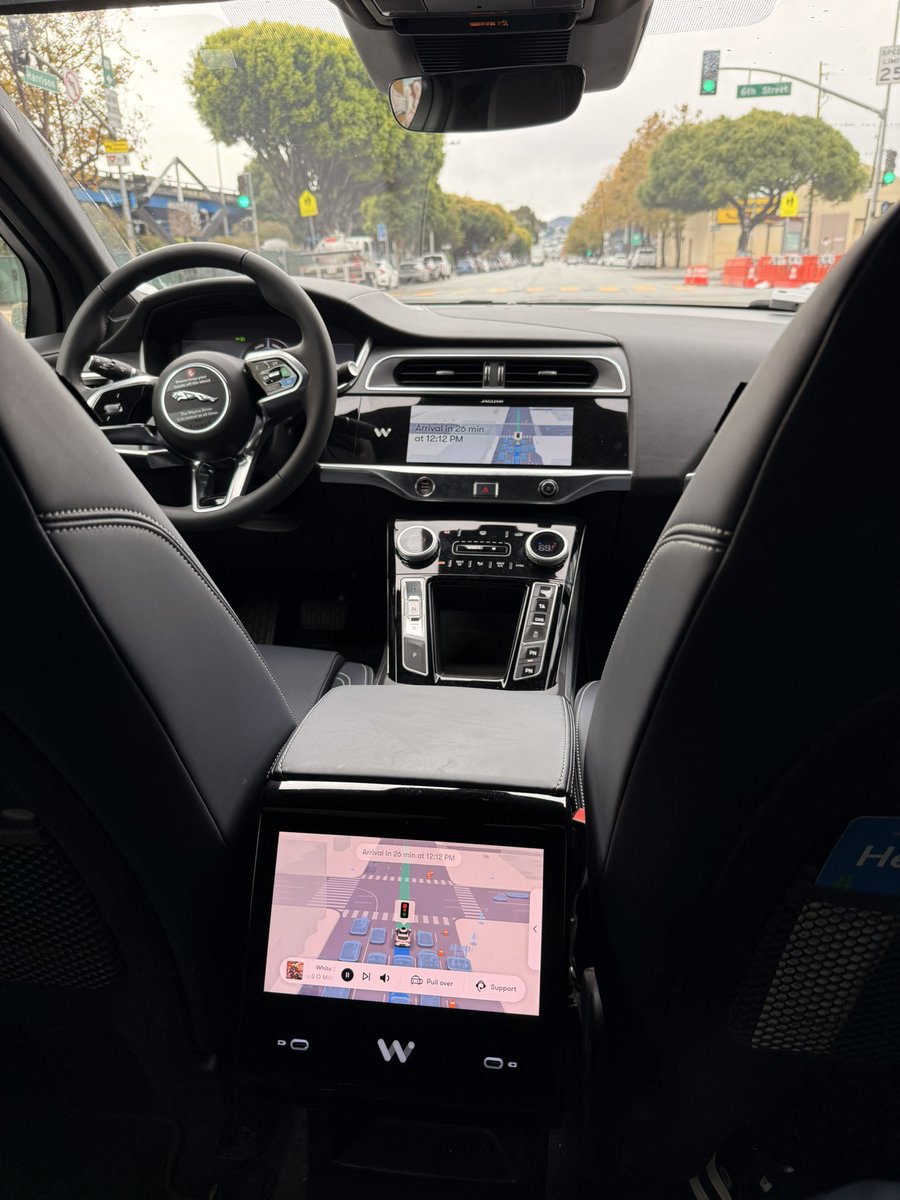 Currently in a Waymo in SF for the first time and felt one of those jaw dropping moments. This is the future and it’s here. It feels so natural