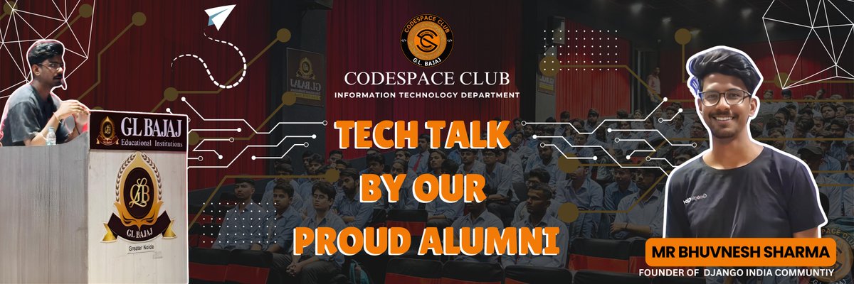 codespaceclub's tweet photo. 🌟 Tech Talk Highlights! 🌟

The Department of Information Technology proudly hosted an insightful session on “Open Source and Google Summer of Code (GSoC)” led by our accomplished alumnus, @DevilsAutumn 🎓✨

#TechTalk #OpenSource #GSoC #DjangoIndia #InformationTechnology https://t.co/tVyJmCXDt7