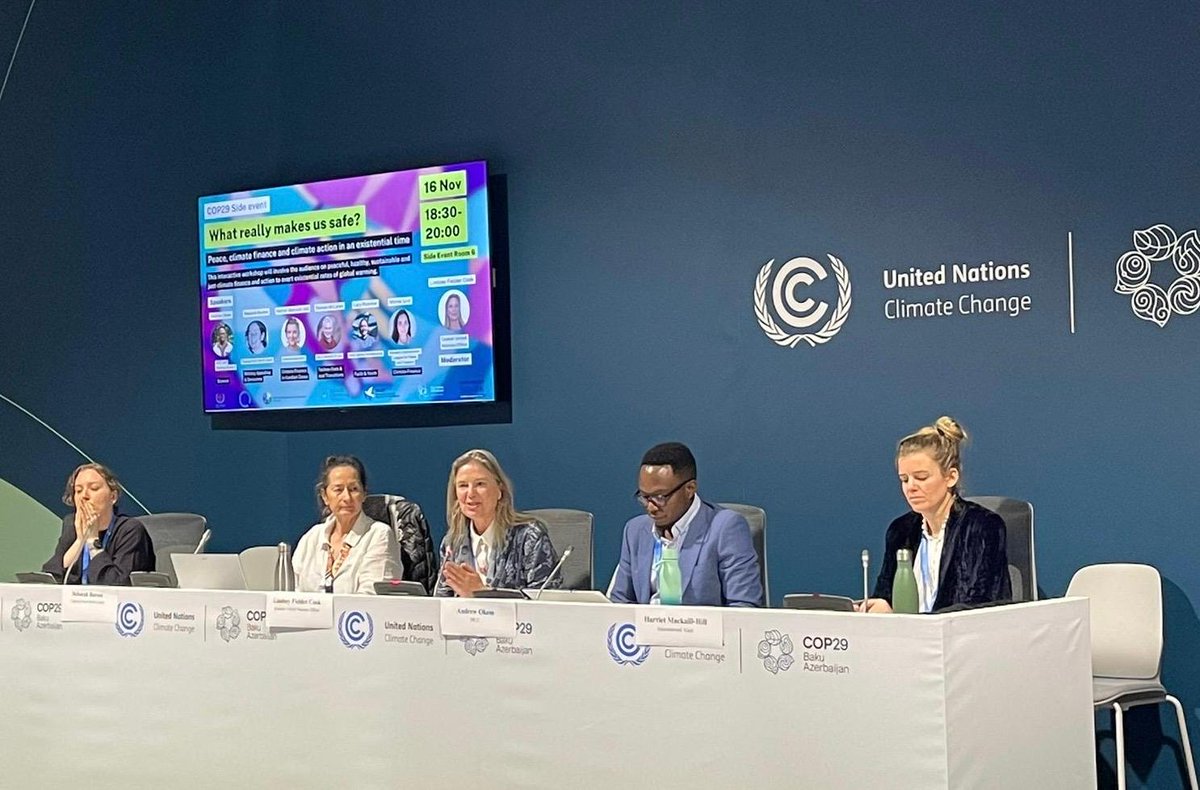Political polarization, disagreement over inclusion of human rights measures, conflict over the path to address root causes of #ClimateChange and more have defined #COP29. QUNO Geneva staff report on the conference and our own successful side event here: quno.org/timeline/2024/…