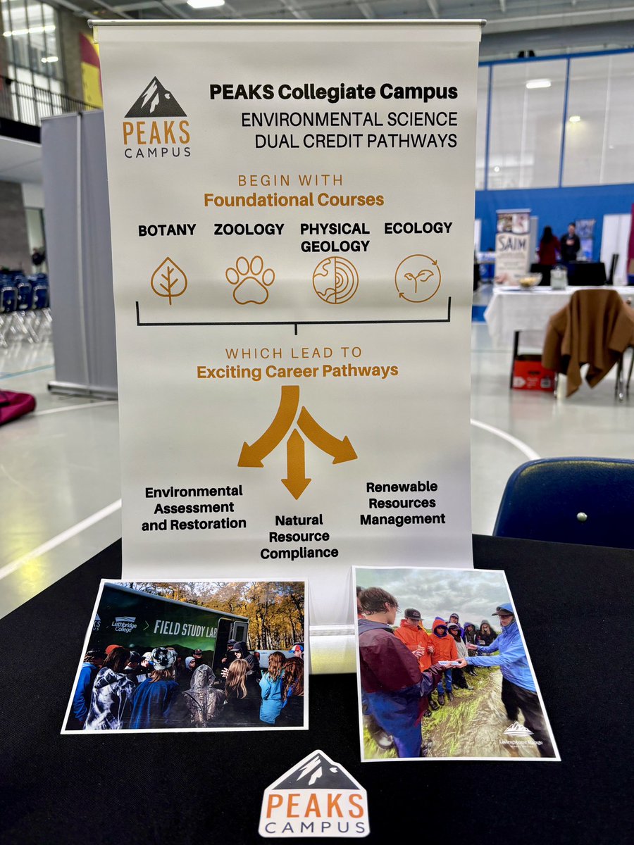We’re having a great time at the Career Transitions Ed-Venture, talking to students about #PEAKSCollegiateCampus and our environmental sciences dual credit pathways!