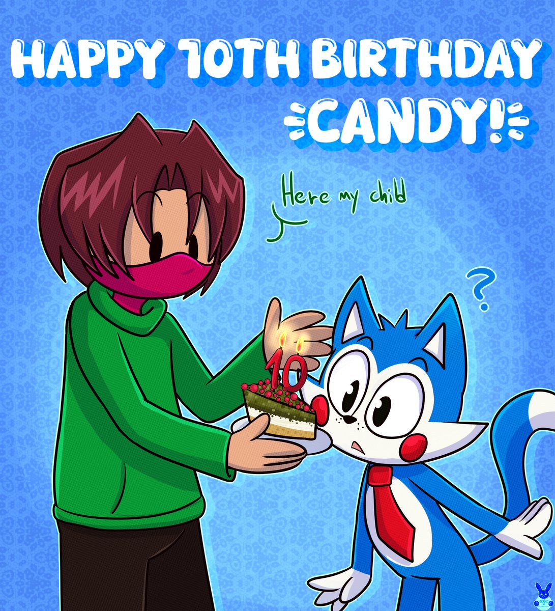 Today (Nov 22nd) is Candy the cat's birthday! 🎂

...kinda!

10 years ago <a href="/Emilmacko/">Emil Macko</a> created Candy's model. The oc that spawn a fangame with its name that later became an official fnaf spin-off

10 years! Get something sweet to eat in his honor 🍬🐱

#fnaf #fnac #fazbearfanverse