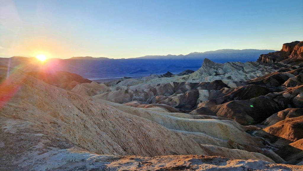 Sunset at <a href="/DeathValleyNPS/">Death Valley NP</a> at #zabriskiepoint